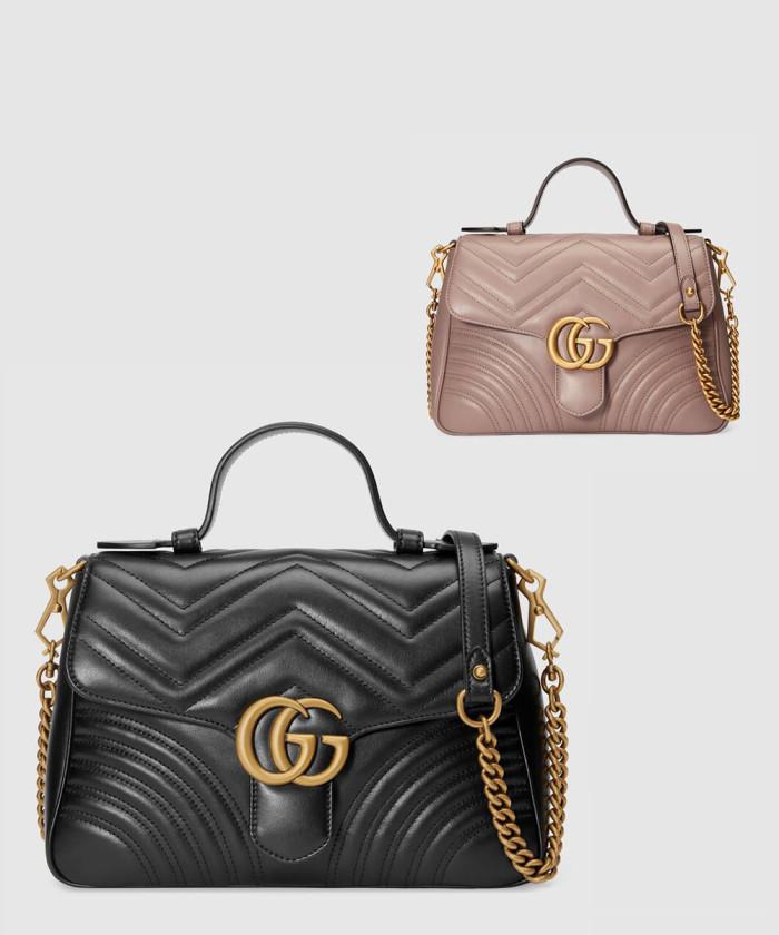 [GUCCI-구찌]<br>GG 마몽 스몰 탑핸들백 498110