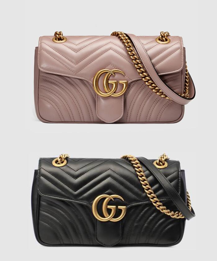 [GUCCI-구찌]<br>GG 마몽 스몰 마틀라세 숄더백 443497