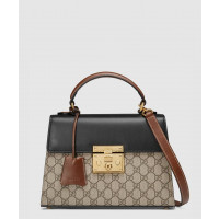 [GUCCI-구찌]<br>패드락 GG 수프림 탑핸들백 453188