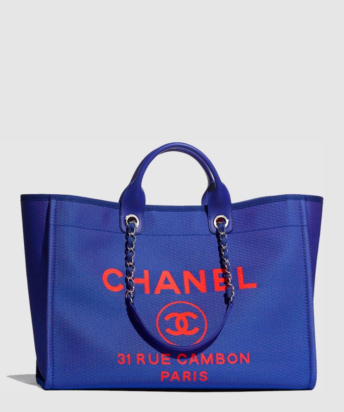 [CHANEL-샤넬]<br>믹스드파이버 도빌백 A93786