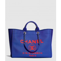 [CHANEL-샤넬]<br>믹스드파이버 도빌백 A93786