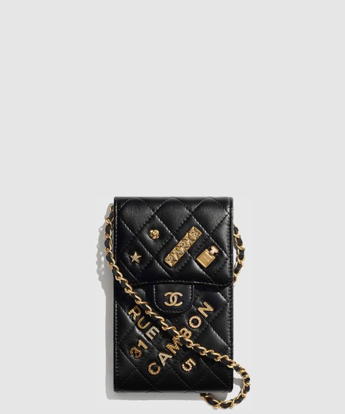 [CHANEL-샤넬]<br>폰 홀더 AP2164