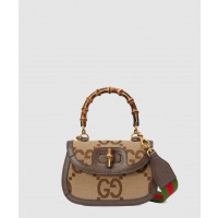 [GUCCI-구찌]<br>뱀부 점보 GG 스몰 탑핸들백 675797