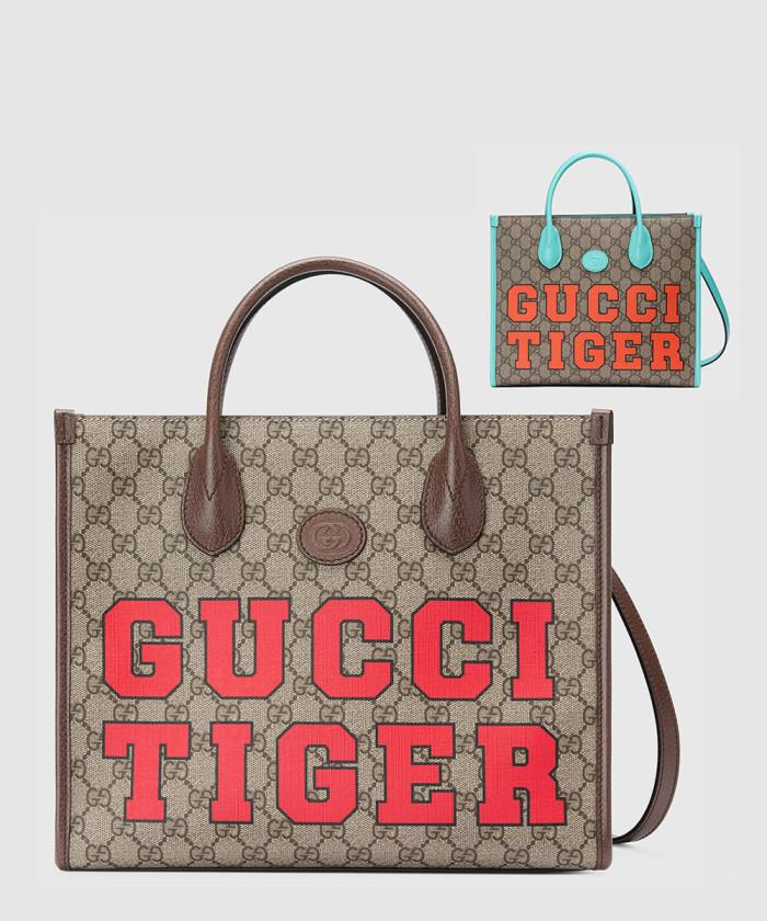 [GUCCI-구찌]<br>타이거 GG 스몰 토트백 659983