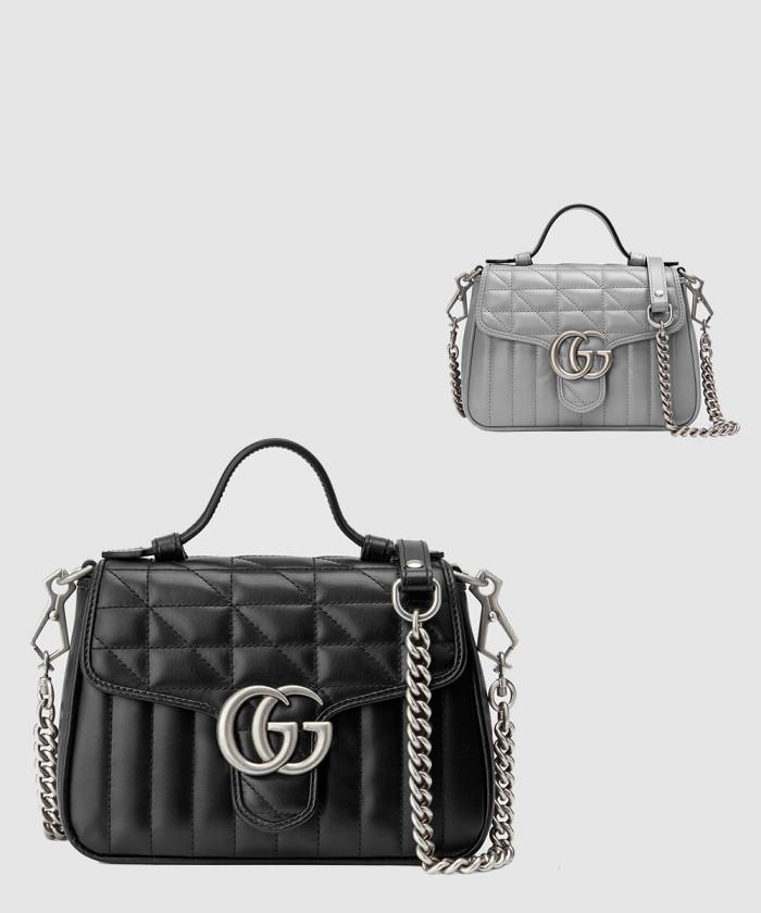 [GUCCI-구찌]<br>GG 마몽 미니 탑핸들백 583571