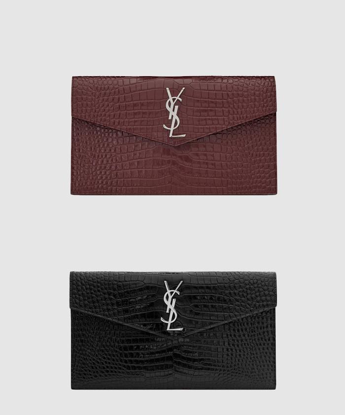 [SAINT LAURENT-생로랑]<br>업타운 클러치 크로커 565739