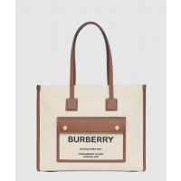 [BURBERRY-버버리]<br>캔버스 프레야 토트백 스몰 80441381