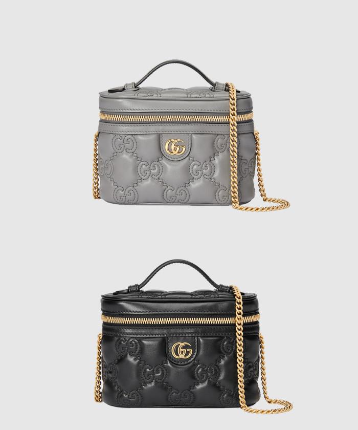 [GUCCI-구찌]<br>GG 마몽 마틀라세 탑핸들 미니백 723770