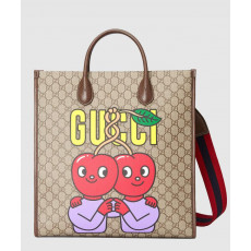 [GUCCI-구찌]<br>구찌 체리 프린트 미듐 토트백 703264