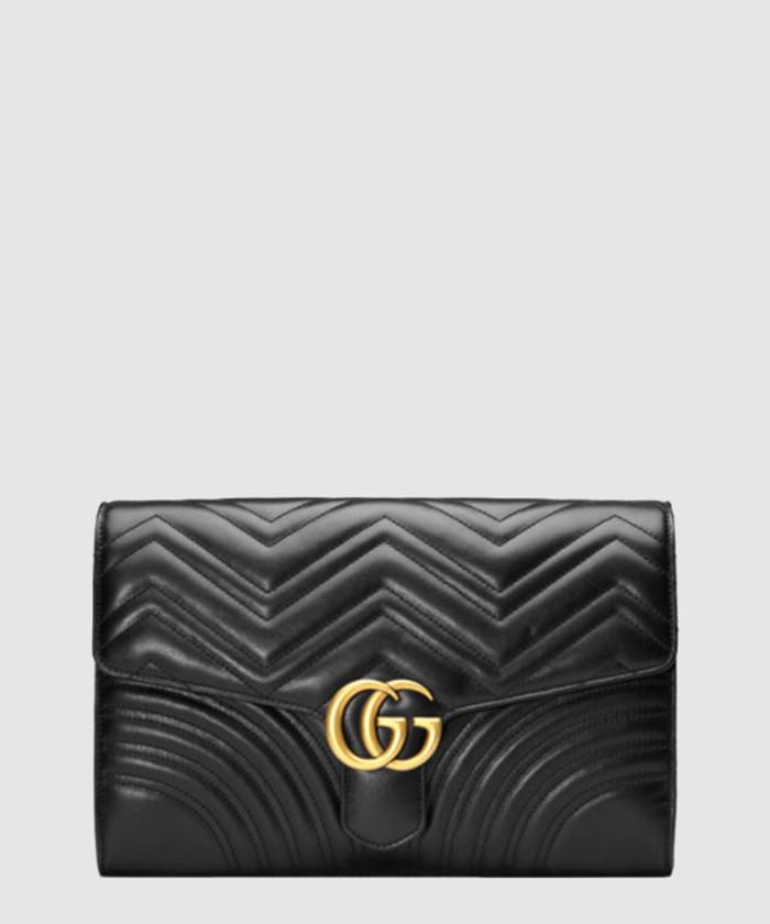 [GUCCI-구찌]<br>GG 마몬트 마틀라세 클러치 498079