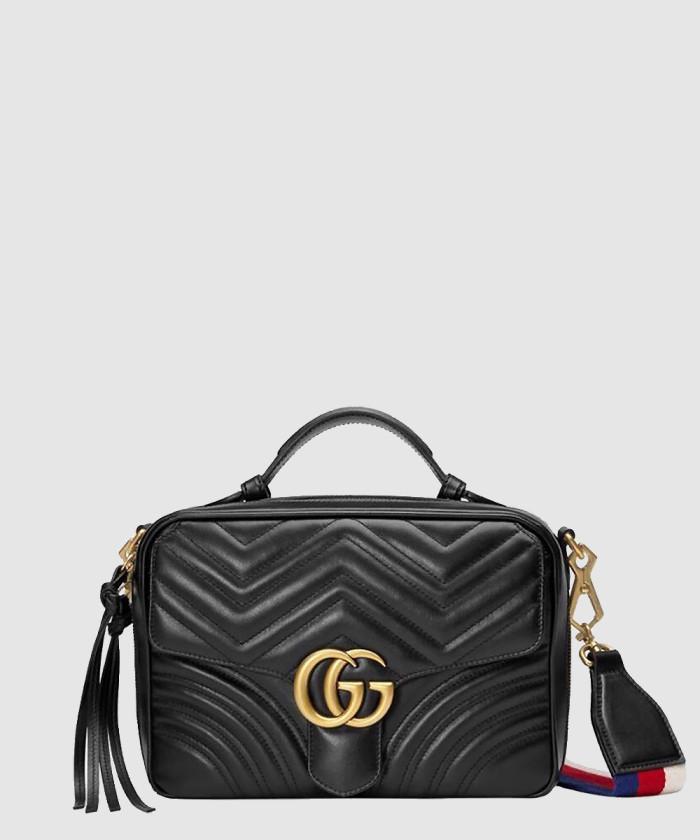 [GUCCI-구찌]<br>GG 마몬트 마틀라세 숄더백 498100