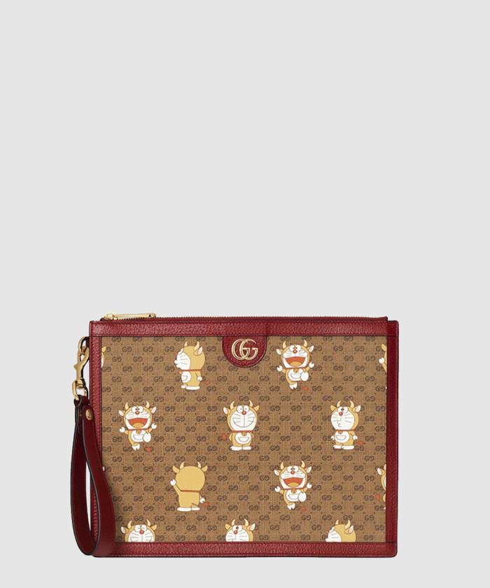 [GUCCI-구찌]<br>GG 슈프림 캔버스 클러치 654503