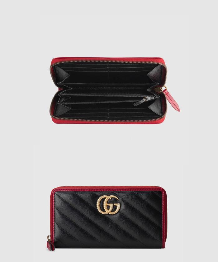 [GUCCI-구찌]<br>GG 마몽 아웃라인 지퍼월렛 573810