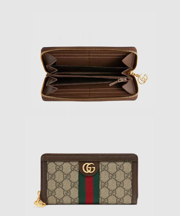 [GUCCI-구찌]<br>오피디아 GG 지퍼월렛 ‎523154