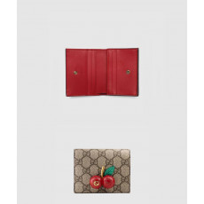 [GUCCI-구찌]<br>체리 GG 수프림 카드지갑 ‎476050