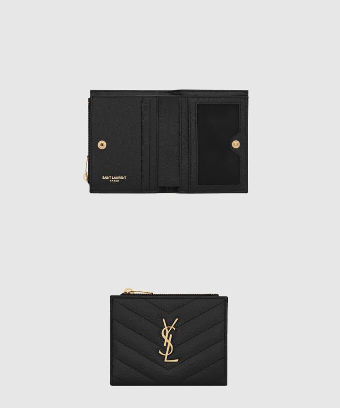 [SAINT LAURENT-생로랑]<br>모노그램 지퍼 카드지갑 575879