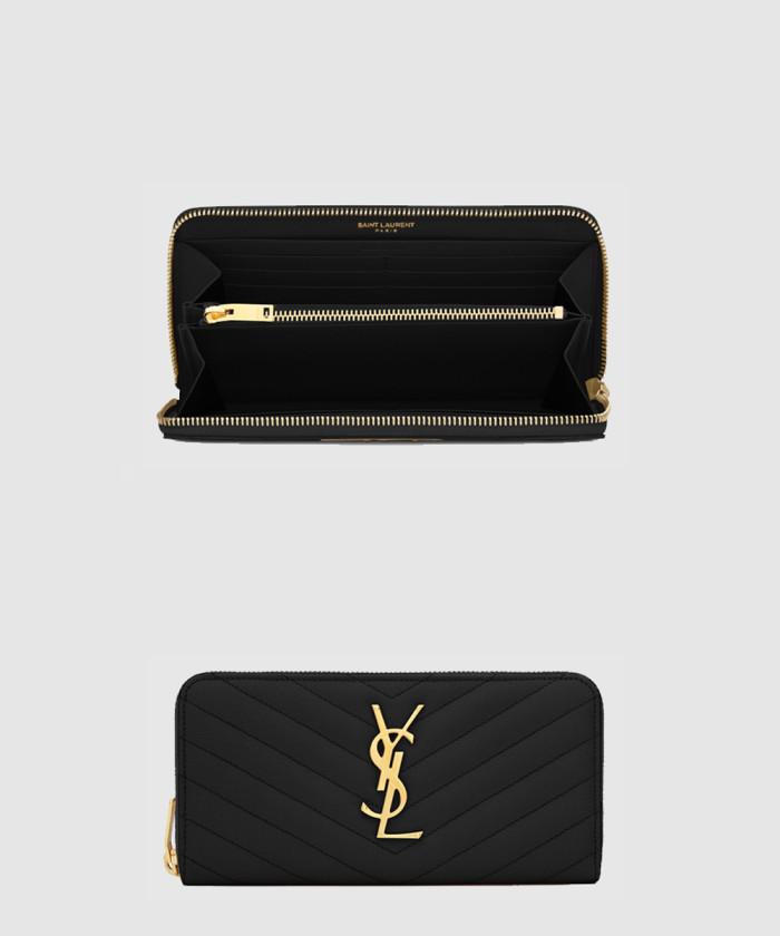 [SAINT LAURENT-생로랑]<br>모노그램 지퍼월렛 358094