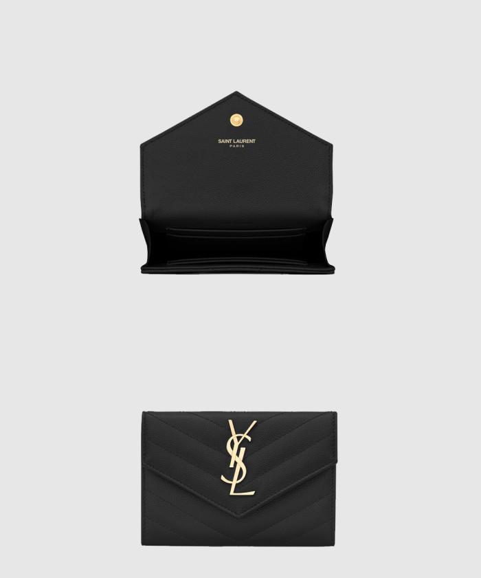 [SAINT LAURENT-생로랑]<br>모노그램 앙브로프 중지갑 414404