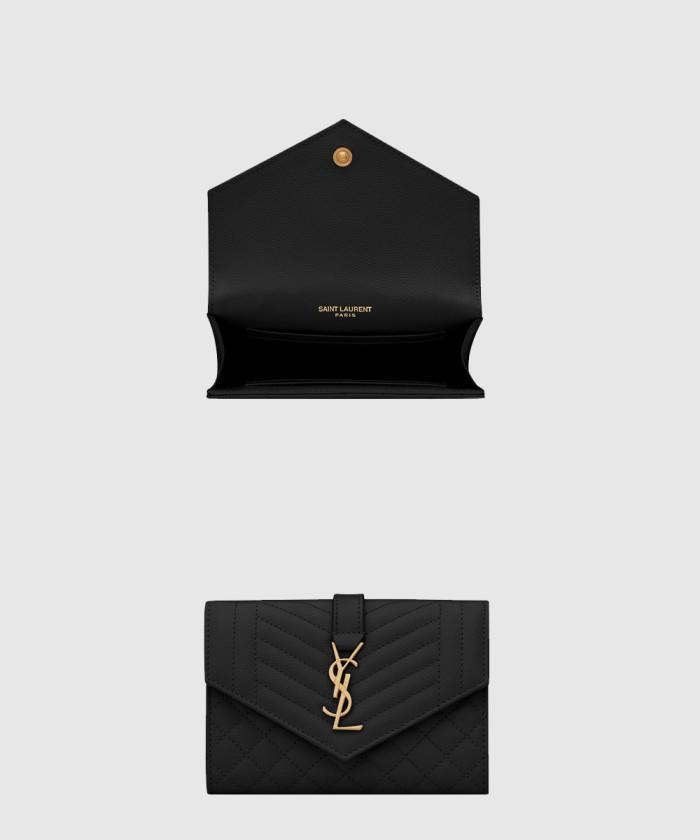 [SAINT LAURENT-생로랑]<br>엔벨로프 중지갑 651026