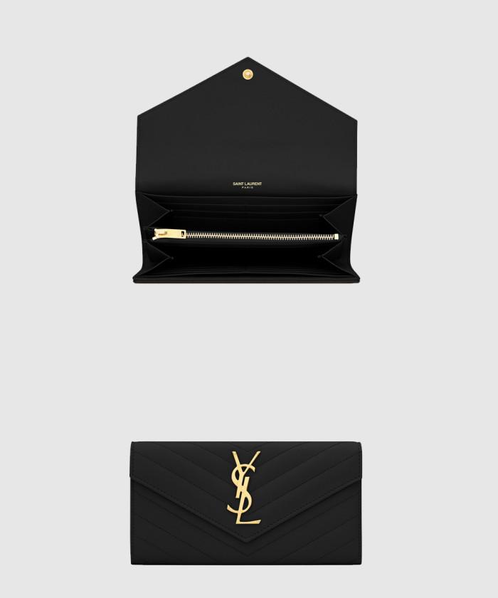 [SAINT LAURENT-생로랑]<br>모노그램 플랩 장지갑 372264