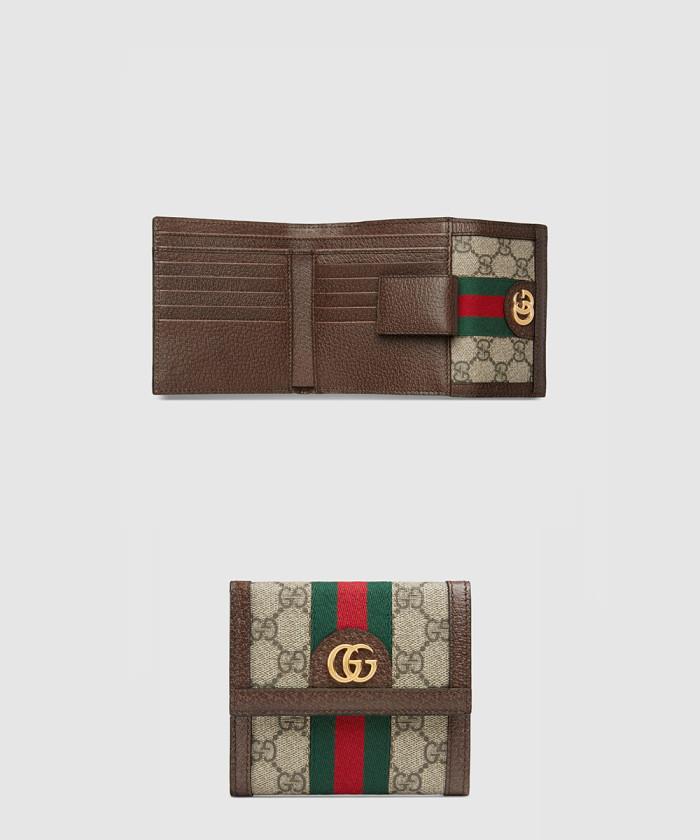 [GUCCI-구찌]<br>오피디아 GG 프렌치 반지갑 523173