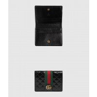 [GUCCI-구찌]<br>더블 G 가죽 카드 지갑 536453