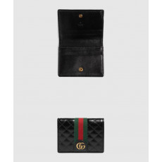 [GUCCI-구찌]<br>더블 G 가죽 카드 지갑 536453