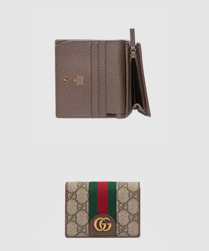 [GUCCI-구찌]<br>아기돼지 삼형제 GG 카드지갑 557801