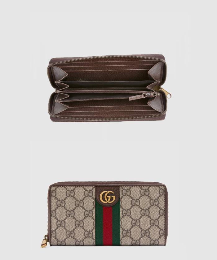 [GUCCI-구찌]<br>아기돼지 삼형 지퍼 장지갑 557696