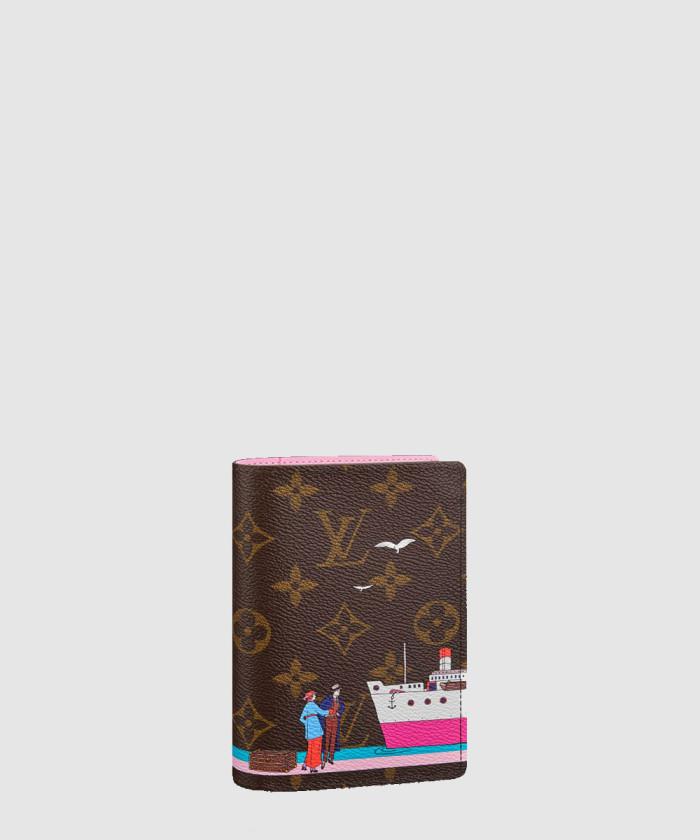 [LOUIS VUITTON-루이비통]<br>모노그램  크리스마스 애니메이션 여권 케이스 M62144