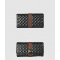 [GUCCI-구찌]<br>GG 마몽 퀼팅 레더메쉬 장지갑 536452