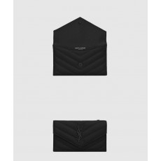 [SAINT LAURENT-생로랑]<br>CASSANDRE MATELASSÉ FRAGMENTS 플랩 카드 케이스 612808