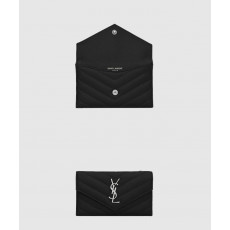 [SAINT LAURENT-생로랑]<br>CASSANDRE MATELASSÉ FRAGMENTS 플랩 카드 케이스 612808