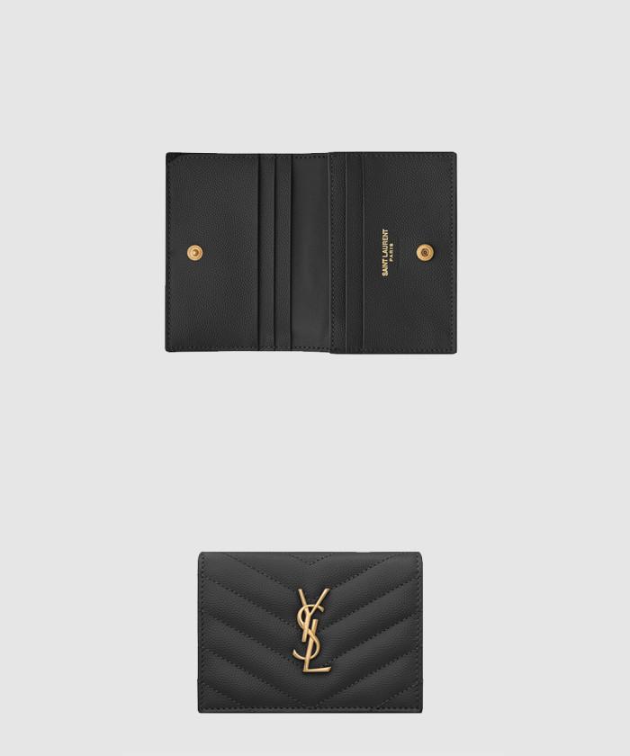 [SAINT LAURENT-생로랑]<br>플립 카드 케이스 668290