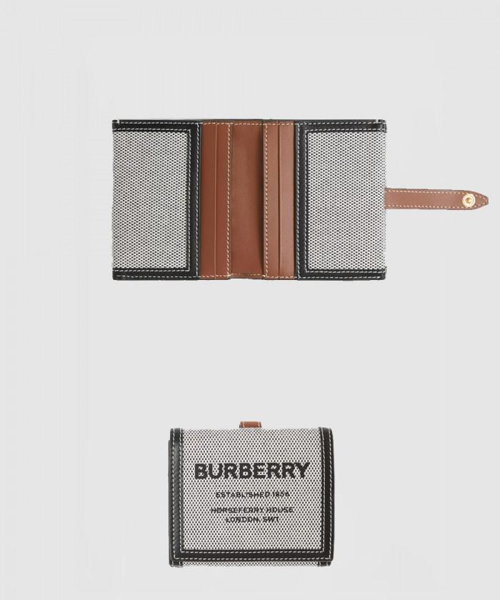 [BURBERRY-버버리]<br>홀스페리 프린트 캔버스 월렛 80395461