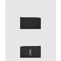 [SAINT LAURENT-생로랑]<br>모노그램 지퍼 카드지갑 607915