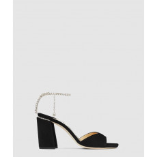 [JIMMY CHOO-지미추]<br>Saeda Sandal Block Heel 85