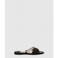 [JIMMY CHOO-지미추]<br>Aadi Flat Sandals