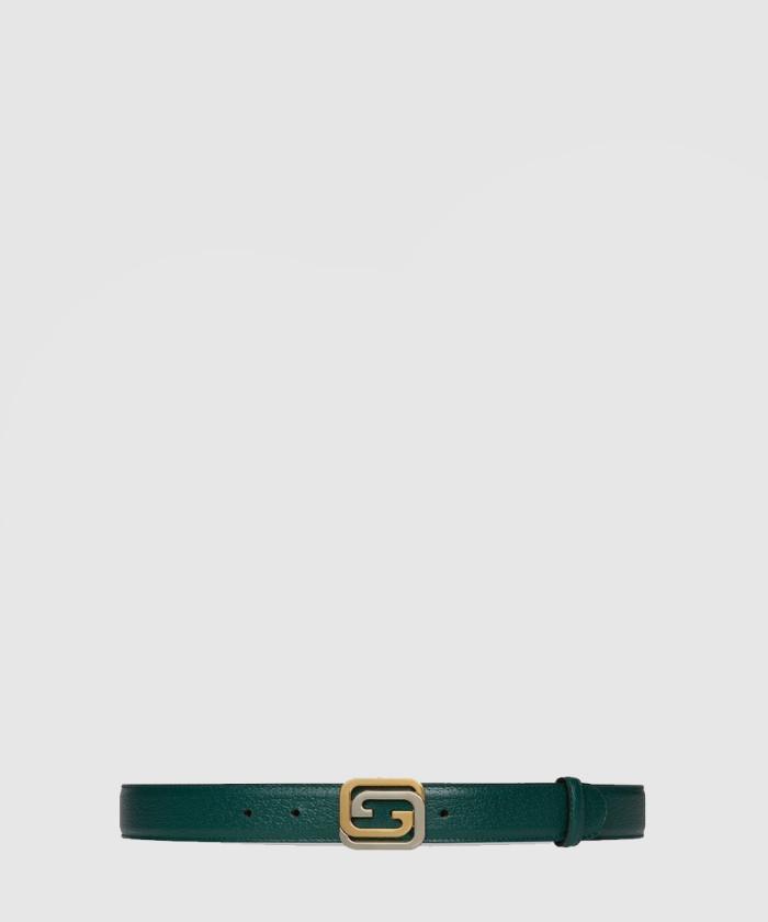 [GUCCI-구찌]<br>스퀘어드 인터로킹 G 리버서블 벨트 715603