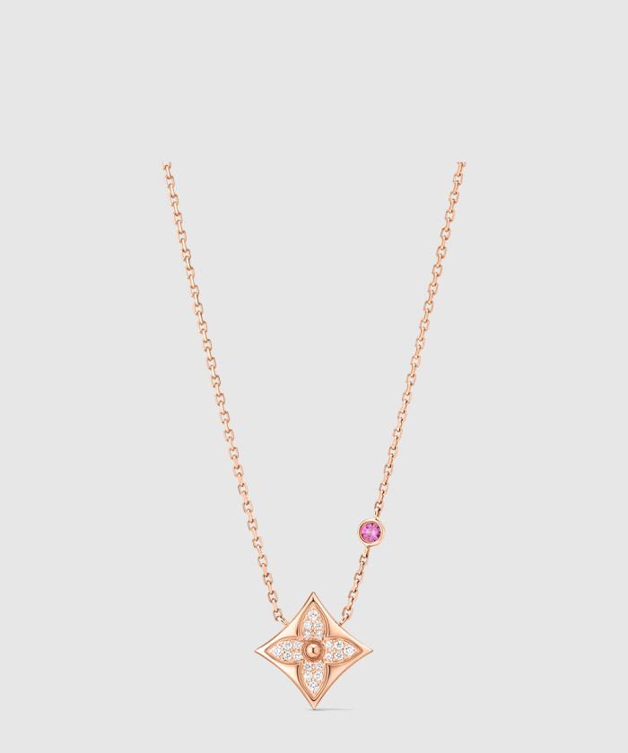 [LOUIS VUITTON-루이비통]<br>COLOR BLOSSOM BB STAR 18K 다이아몬드 목걸이 Q03274