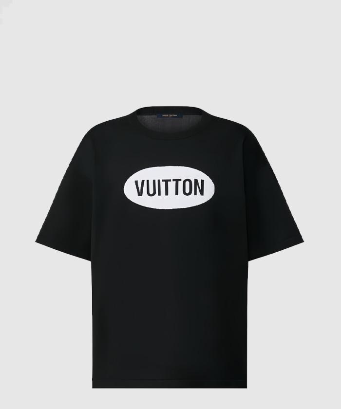 [LOUIS VUITTON-루이비통]<br>코튼 쇼트 슬리브드 크루넥 1A9T5S