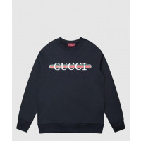 [GUCCI-구찌]<br>프린트 코튼 저지 맨투맨 789582