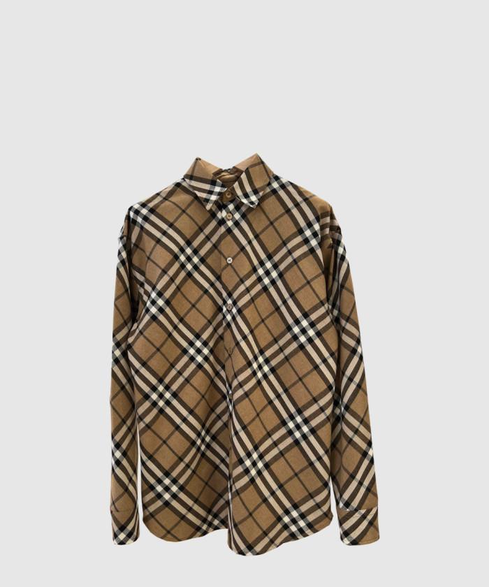 [BURBERRY-버버리]<br>체크 울 블렌드 셔츠 80933141