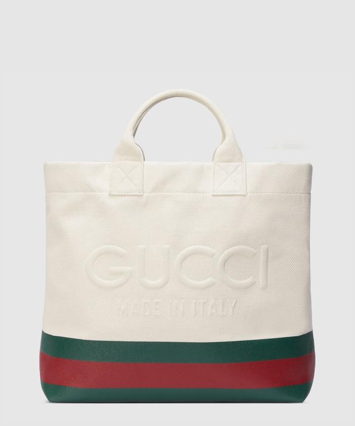 [GUCCI-구찌]<br>엠보스 디테일 캔버스 토트백 ‎782741