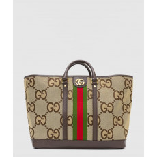 [GUCCI-구찌]<br>점보 GG 베이지 미디엄 레더 토트백 756660