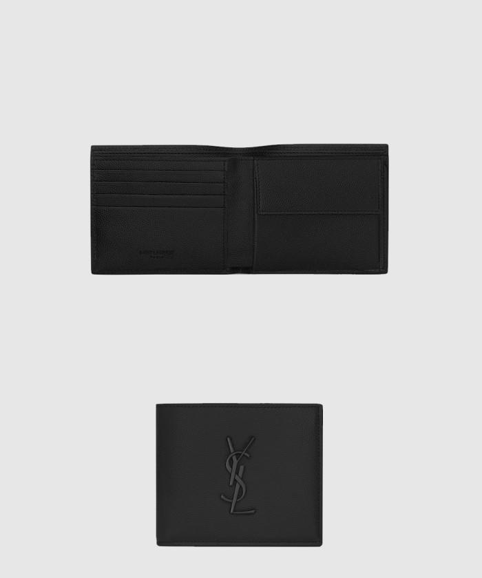 [SAINT LAURENT-생로랑]<br>모노그램 코인 반지갑 463249