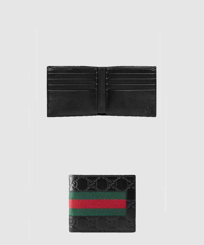 [GUCCI-구찌]<br>시그니처 웹 반지갑 408827