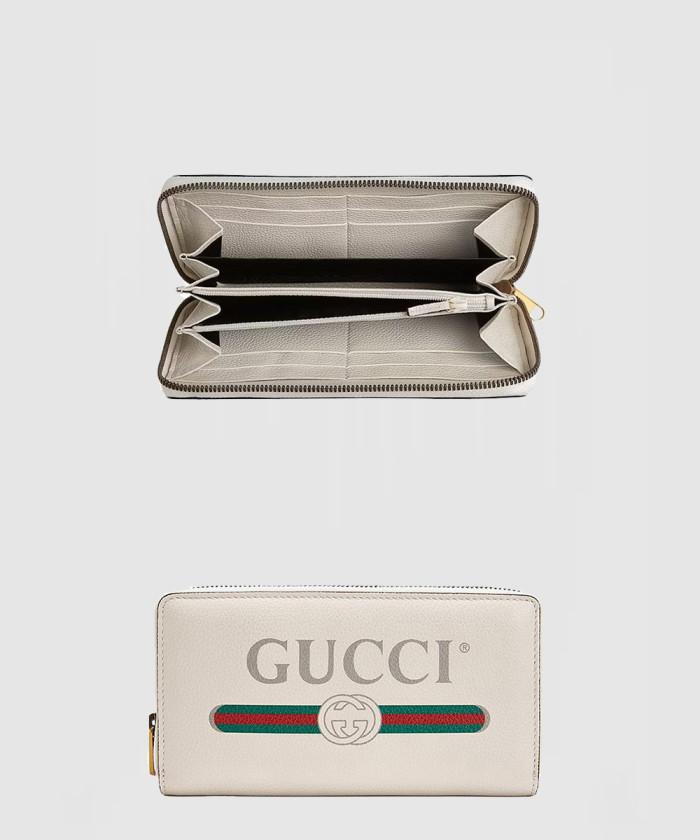 [GUCCI-구찌]<br>레더 빈티지 지퍼월렛 422496