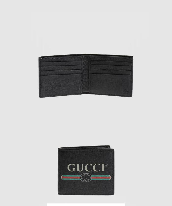 [GUCCI-구찌]<br>레더 빈티지 반지갑 496309