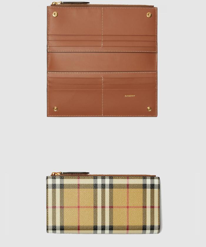 [BURBERRY-버버리]<br>라지 체크 바이폴드 지갑 80739801